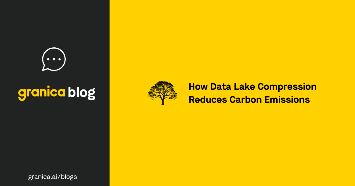 How data Lake compression reduces carbon emissions