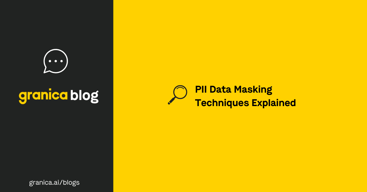 PII data masking techniques explained