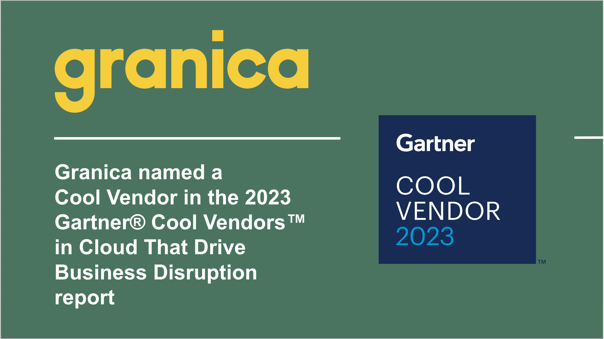 Granica named a 2023 cool vendor by gartner®